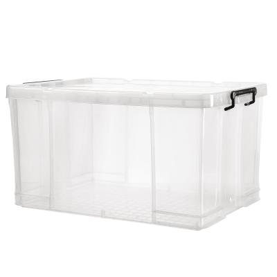 China Sustainable New Design Large Plastic Storage Box&Bins Storage Containers Storage Boxes With Lid for sale