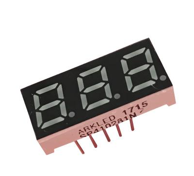 China Indoor 0.28 Inch 3 Digit 7 Segment Led Digital Display White Color en venta