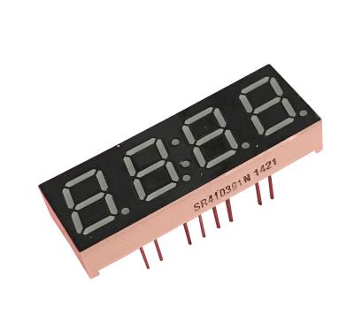 China 0.25 inch indoor four digit 7 segment led full color display for timer clock for sale