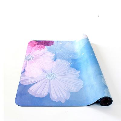 China Portable Eco Friendly Suede Yoga Mats With Strap Exercise Workout Carry Mat For Yoga Pilates Home Outdoor Fitness for sale