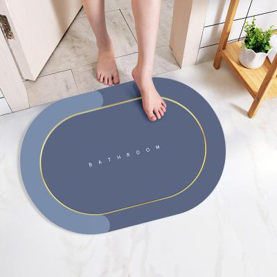 China Non Slip Bathroom Anti Slip Absorb Bath Mat Super Absorbent New Home Floor Mat for sale