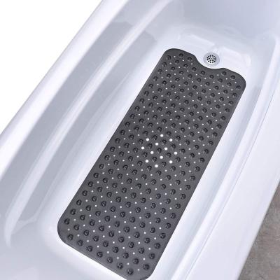 China Non-Slip Shower Mat Extra Soft Long Non-Slip with Suction Cups PVC Bath Mat for sale