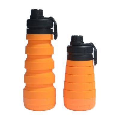 China 2021 Viable New Arrival Collapsible Silicone Water Bottle Collapsible With Custom Logo 750ml for sale