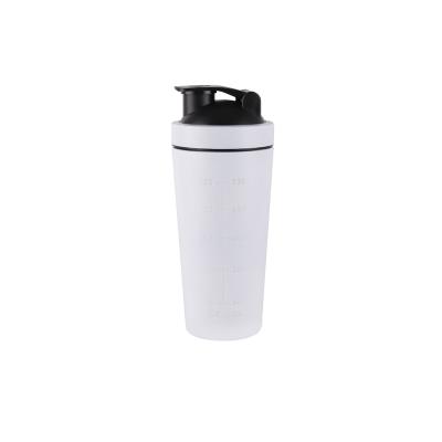 China Gym Bottle Viable Protein Shaker Mixing Blender 304 Stainless Steel Leakproof Insulated 500ml 750ml for sale