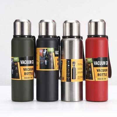 China Large Capacity Thermos Vacuum Flask Insulated Water Bottle 304 Stainless Steel 500ml 1000ml Factory Direct Sale for sale