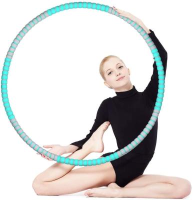 China size & Abdomen Exercise Stainless Steel Core Weighted Polynesian Dance Circles 8 Sections Fitness Detachable Workout for sale