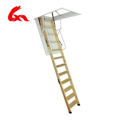 China Folding Ladders 2020 Popular Renovation Folding Solid Wood Ladder for Family Shop Use for sale