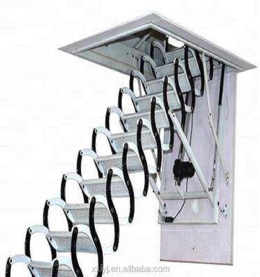 China Carbon Steel Indoor Outdoor Domestic Hot Top Hanging Telescopic Stairs for sale