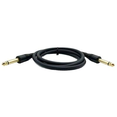 China The AUX socket. 1M Durable Audio Cable 6.35 Male Stereo Cable Fits VCD Player Set Top Box Speakers for sale