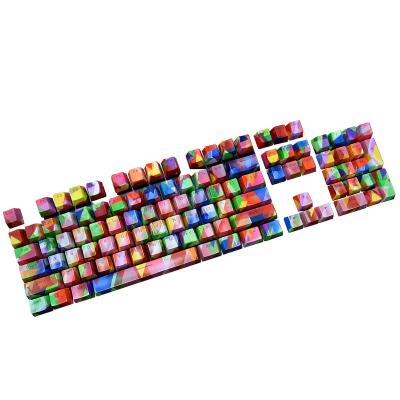 China Computer Keyboard 104 PBT Keycaps Double Shot Injection Heat Sublimation For Computer Keyboard Keycaps for sale