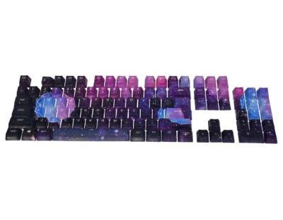 China Computer Keyboard PBT Single Shot 104keys Starry Purple Cherry Switches Keycaps For Mechanical Keyboard Keycaps for sale