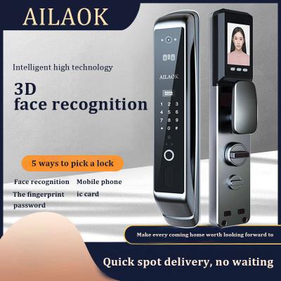 China 3D Face Recognition Smart Lock Visual Catnet Remote Unlock Mobile Phone Monitoring Fingerprint Lock Magnetic Password Lock WS106 for sale