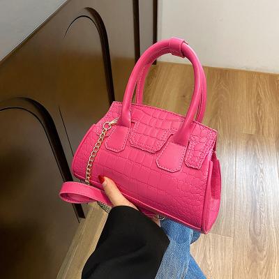 China Fashion New Product Synthetic Leather High Quality Solid Color Brand Women's Minimalist Handbags Shopping Bag Women's Shoulder Bags for sale