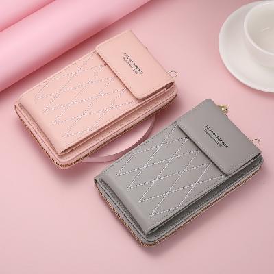 China New Fashion Women's Mini Crossbody Shoulder Bag Girls Daily Used Mobile Phone Pouch Belt Handbag Purse Multifunctional Wallet for sale