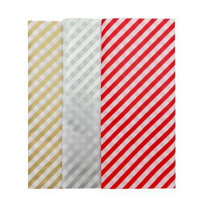 China Custom Christmas Colored Tissue Greaseproof Wrapping Paper Lined Tissue Paper for sale