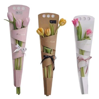 China Other Manufacturer Direct Sale Festal Folding Kraft Paper Box DIY Flower Packaging for sale