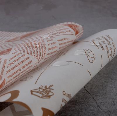 China Waterproof& Sandwich Wax Paper Food Wrapping Paper Sandwich Wrapping Paper for sale