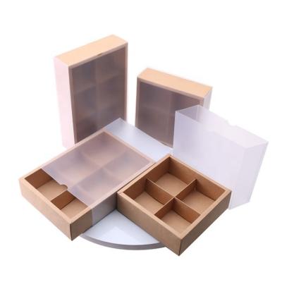 China Recycled Materials Wholesale Custom Logo Folding Drawer Box Kraft Paper Box With High Quality for sale