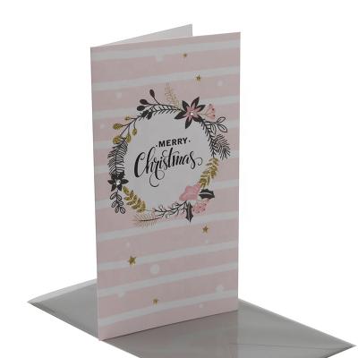 China Luxury Special Designed Europe Foil Christmas Cards , Custom Printing Handmade Greeting Cards With Envelopes for sale