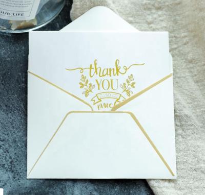 China Europe Mother's Day Hot Stamp Custom Thank You Cards With Envelope for sale