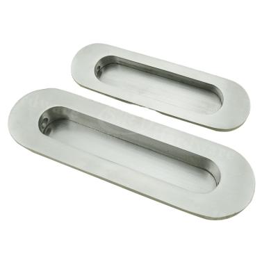 China European Oval Shape Recessed Cabinet Style Kitchen Door Handle for sale