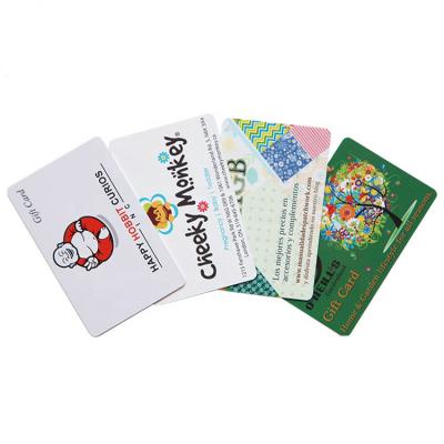 China PVC PET ABS Factory Customized Custom High Quality PVC Waterproof Business Plastic Large Card For Side Print for sale