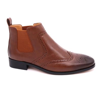 China Classic Men's Chelsea Boot Anti-slippery, British Style Brogues Boots For Men for sale