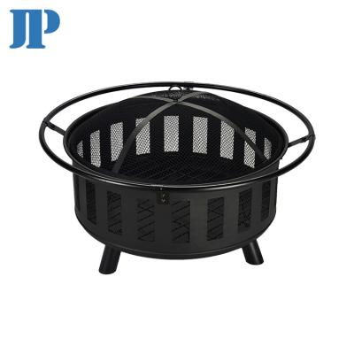 China Fire pits steel fire pits outdoor firewood burning steel with powder coated steel with high temperature paint D76x37cm 0.8-1mm for sale