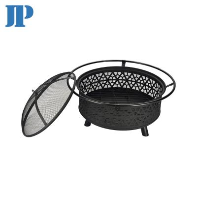 China Fire Pits Outdoor Bowl Fireplace Stove Brazier and Backyard Garden Round Table Mesh Metal Fire Pit Outdoor for sale