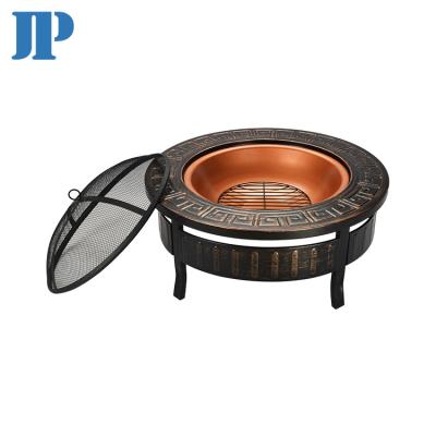 China Fire Pits Garden Casual Rectangular Fire Pit Coffee Table With Precipitation Table Top Ceramic Outdoor Heater Wood Burning 0.8-1mm for sale