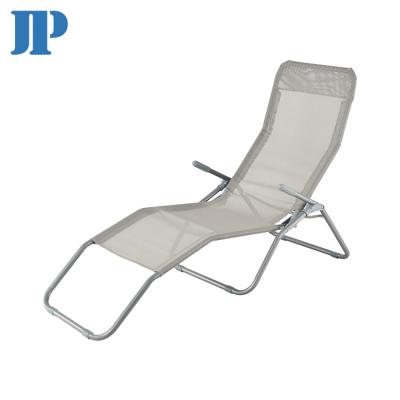 China High Quality And Cheap Price Folding Sun Sofa Beach Chair Weightless Space Savings Chair Metal Leisure Folding Outdoor Space for sale