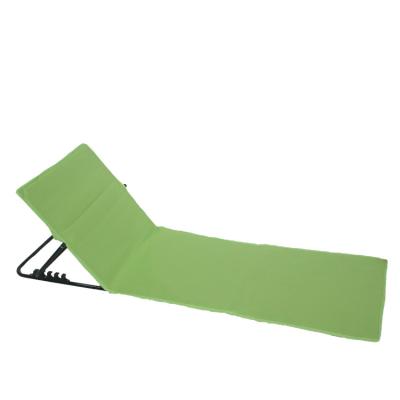 China Cheapest Top Selling Lawn Chair Beach Metal Travel Leisure Relax Mat Beach Foldable Camping Mat With Back Rest for sale