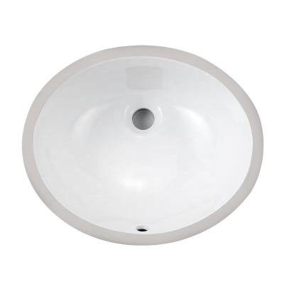 China cUPC 1613 Oval Shape Porcelain Cabinet Easy Clean Under Mount Wash Basin for sale