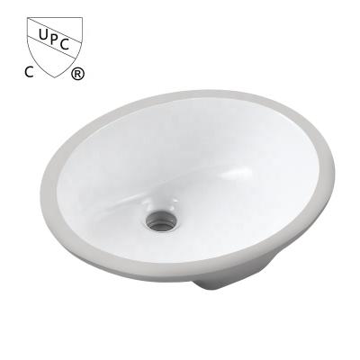 China Easy Clean Cheap Oval Under Sink / Counter Basin Undermount Porcelain Wash Basin / Small Mini Wash Basins for sale