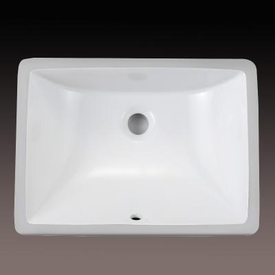 China Modern Bathroom Sink Undermount Basins Ceramic Vessel Vanity Sink in 1813 White for sale