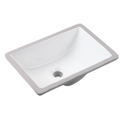 China Manufacturer Smooth Sanitary Ware Bathroom Ware Chaozhou Luster Ceramic Rectangular Wash Hand Basin for sale