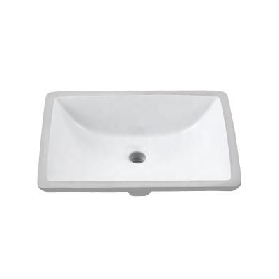 China Modern Rectangular Ceramic Bathroom Wash Hand Sink Vanity Underout Basin for sale