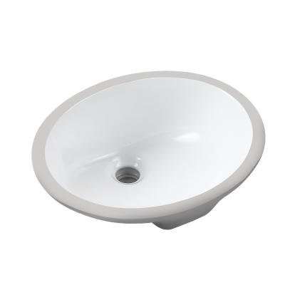 China Modern Cheap Ceramic Rectangular Undermount Bathroom Sink / Small Vessel Sinks for sale