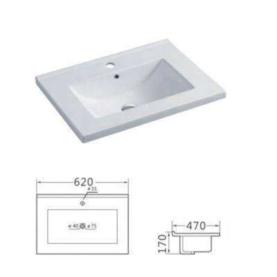 China Modern Wash Basin Modern Cabinet Countertops Rectangular Hand Wash Bathroom Sink Basin for sale