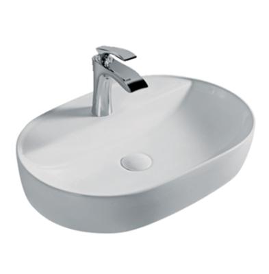 China White Oval Ceramic Countertops Art Basin High Tempreture Ceramic Cheap Prices for sale