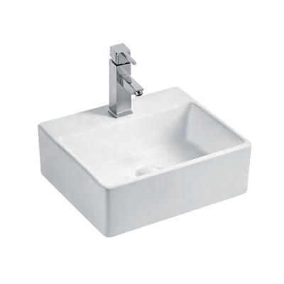 China High Tempreture Chaozhou Wash Hand Goods Ceramic Sanitary Rectangular Bathroom Sink Ceramic Wash Basin for sale