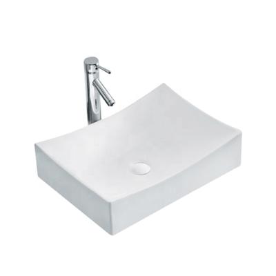 China High Tempreture Countertop Ceramic White Drop In Italian Design Small Bathroom Vanity Basin for sale