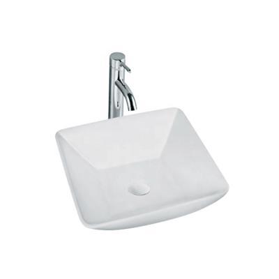 China High Tempreture Ceramic Luxury Rectangular Countertop Ceramic Bathroom Vessel Sink for sale