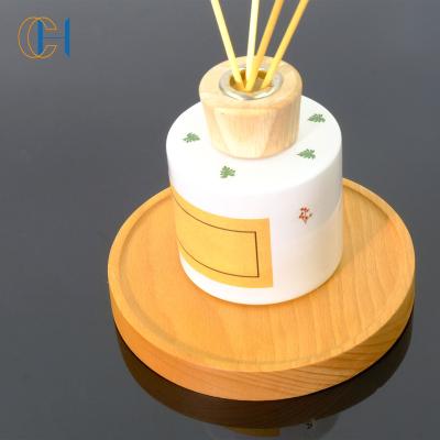 China Office Home Eco-friendly Home Office Car Hotel Quality Bathroom Excellent Warm Scent Aroma Opal Glass Bottle Reed Diffuser for sale