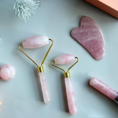 China Wholesale Face Lift Massager Tool Natural Crystal Facial Jade Roller Gua Sha Box for sale