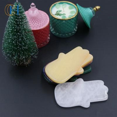 China 2021 New Skin Care Design Fashion Rose Quartz Jade Gua Sha Guasha Board for sale