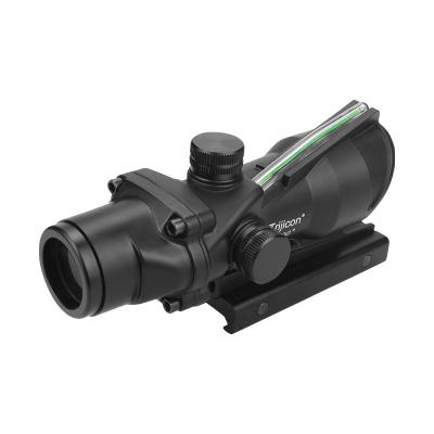 China red green l'aser sight 4x32 Reticle Sight Red Fiber Optic Scope 5 slots for sale