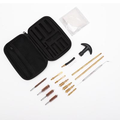 China Brass/Steel/Nylon/Stainless Steel for All Caliber 16 Piece brushes Cleaning tool Hand 9mm 22 357 30 38 40 44 45 Cleaning Kit for sale