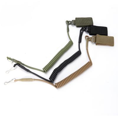 China Nylon Tactical Molle Plastic Elastic Sling Flashlight Rope Belt Lanyard anti loss Strap zu verkaufen