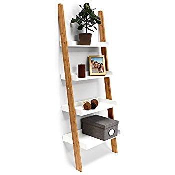 China Eco-friendly Home Office 4-Tier Ladder Shelf Bookshelf Storage Display for sale